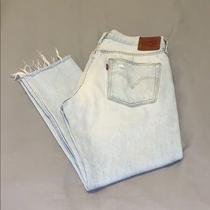 Levi’s 501 light blue denim jean size 30x26